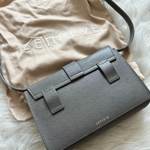 Used Excellent Condition Senreve Aria Belt Bag Grey - Picture 7 of 9